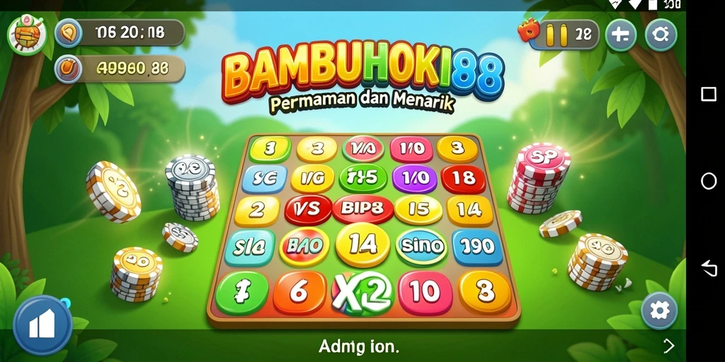 Tampilan gameplay seru di BAMBUHOKI88 dengan berbagai pilihan kartu Bingo.
