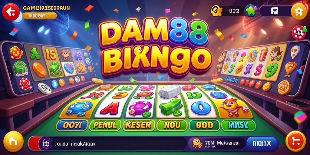 Tampilan gameplay Bingo yang seru dan menegangkan di DAM88.