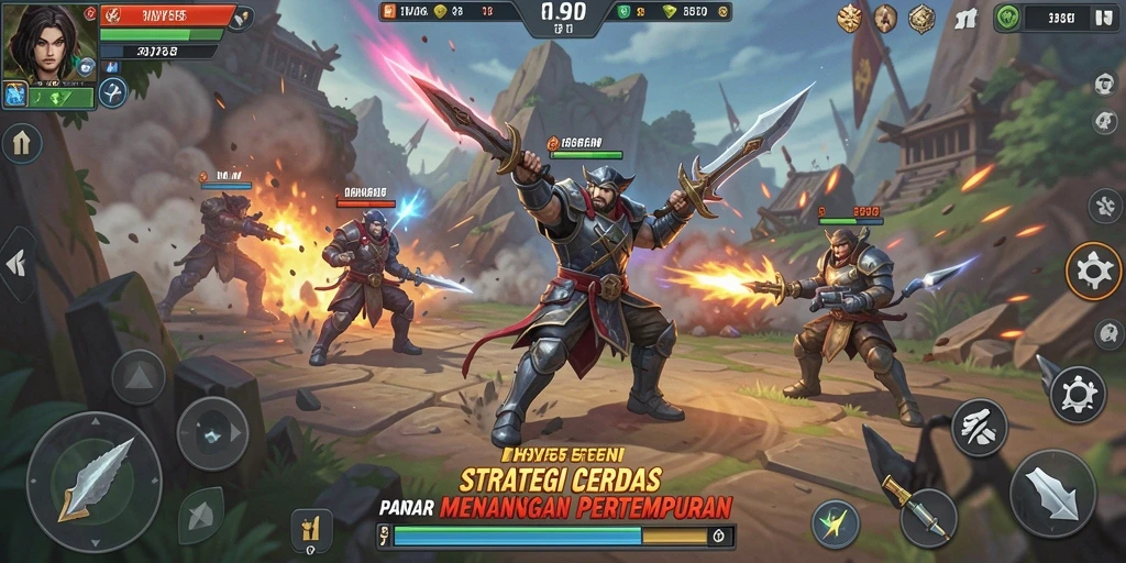 Tampilan layar utama gameplay HOYE55 dengan strategi intens.