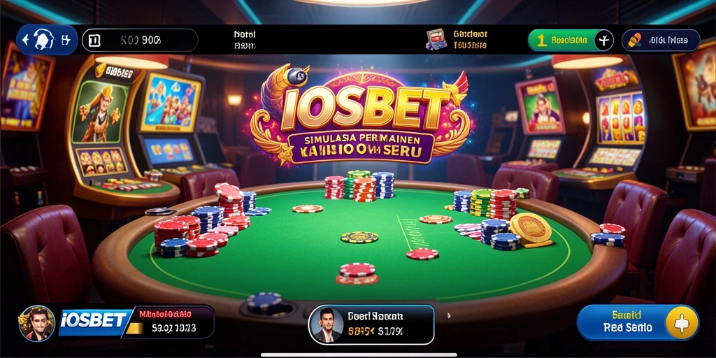 Screenshot menampilkan gameplay seru dari IOSBET dengan tampilan kasino yang memukau.
