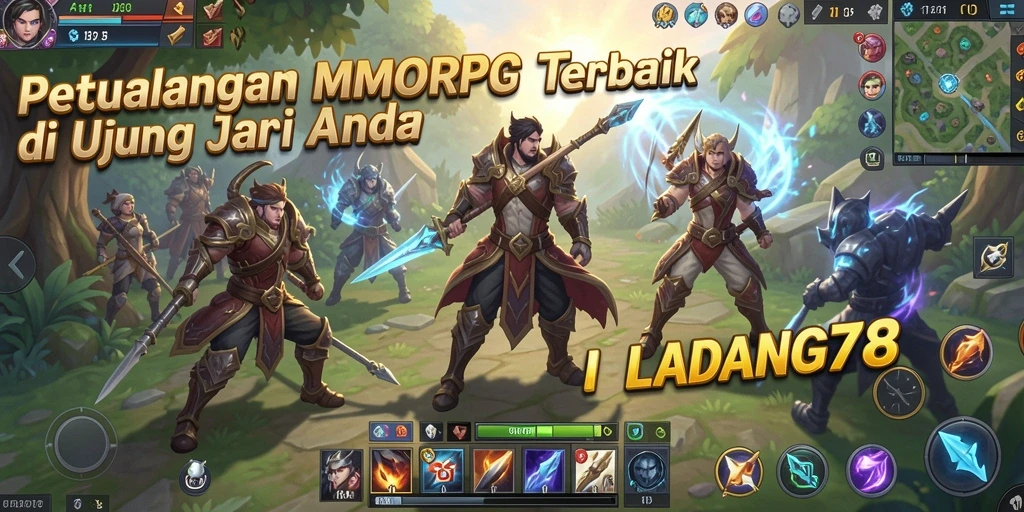 Tampilan gameplay epik dalam LADANG78 yang menawan.