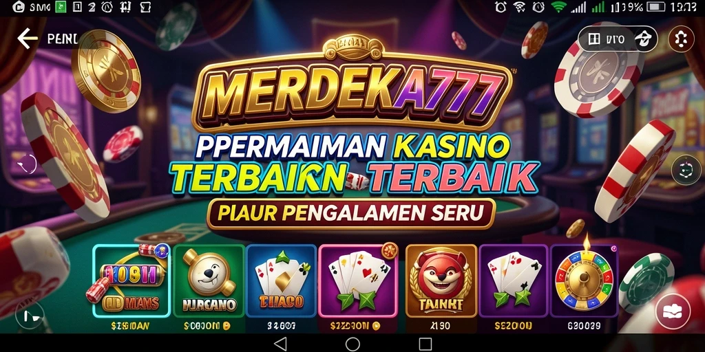 Tampilan gameplay MERDEKA777 yang menarik dalam suasana Kasino.