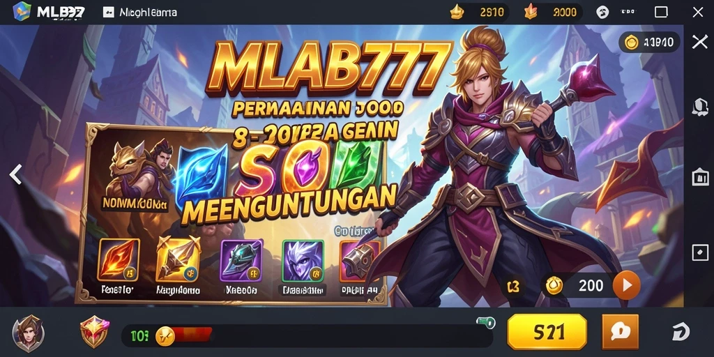 Screenshot gameplay MLBB777 menampilkan suasana slot yang penuh warna.