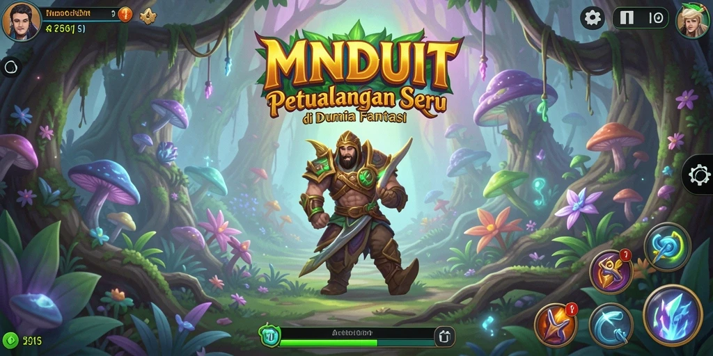Gameplay seru dalam dunia petualangan fantasi MNDUIT.