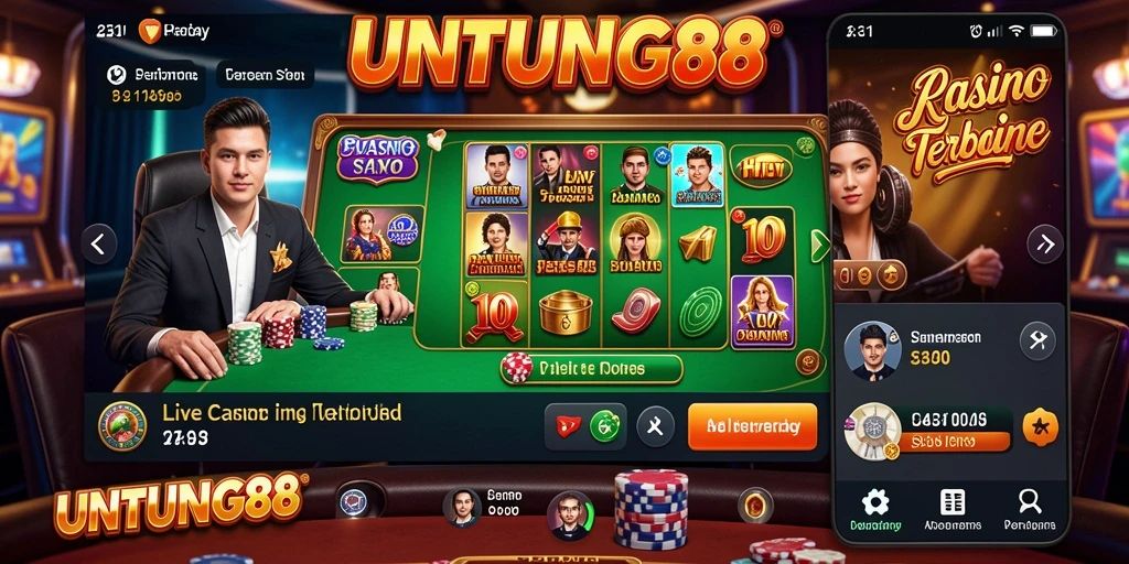 Gameplay seru Live Casino di UNTUNG88 dengan dealer profesional.